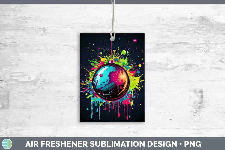Neon Christmas Ornaments Air Freshener Sublimation Car Fresh