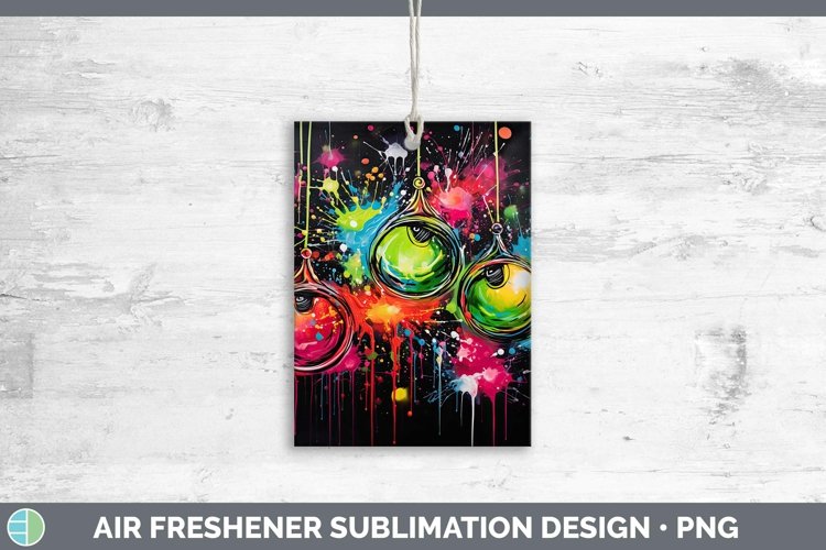 GorgeousNeon Christmas Air Freshener design.