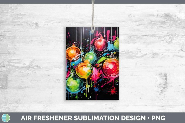 GorgeousNeon Christmas Air Freshener design.