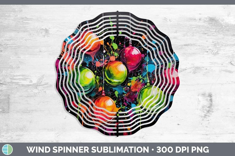 GorgeousNeon Christmas Wind Spinner design.