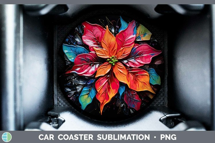 GorgeousNeon Christmas Car Coaster design.