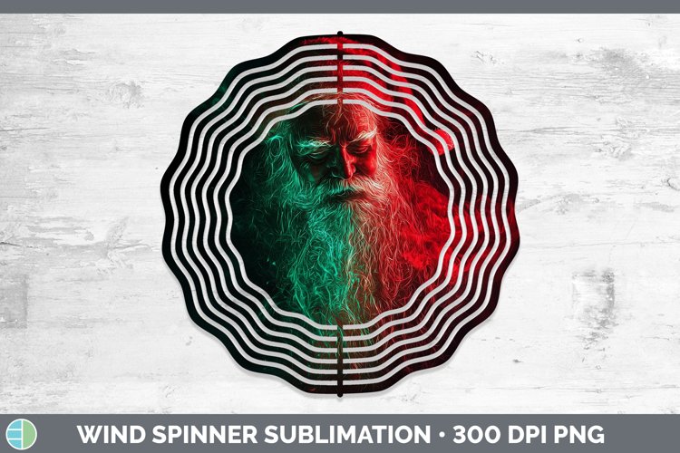 GorgeousNeon Christmas Wind Spinner design.