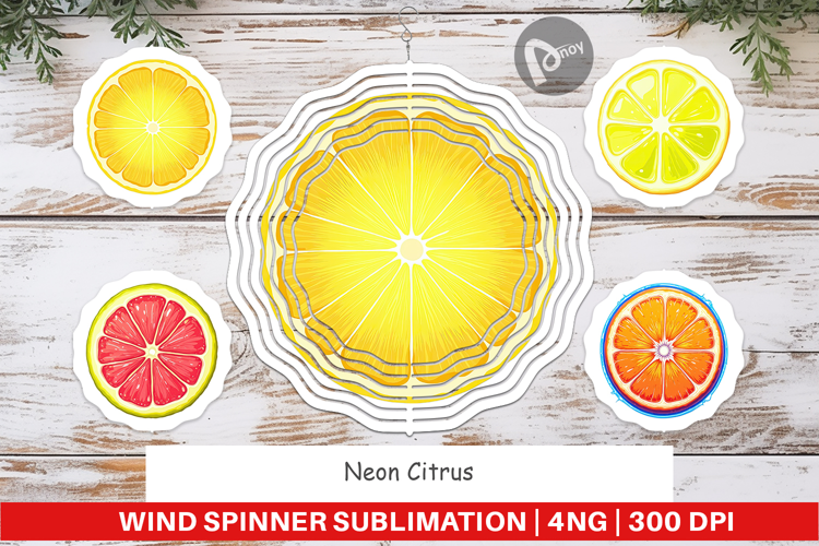 Wind Spinner Neon Citrus