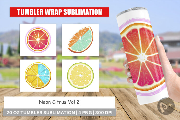 Tumbler Neon Citrus example image 1