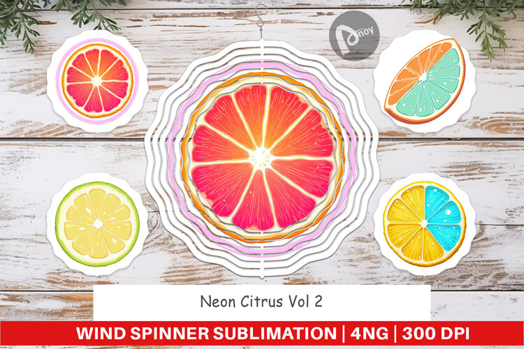 Wind Spinner Neon Citrus example image 1