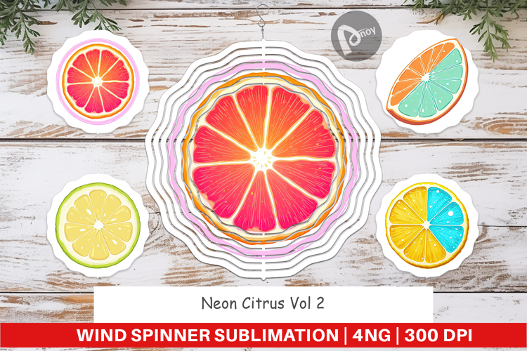 Wind Spinner Neon Citrus