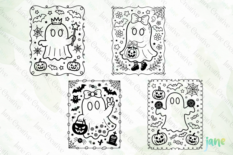 Cute Halloween Kids Boy Girl SVG PNG