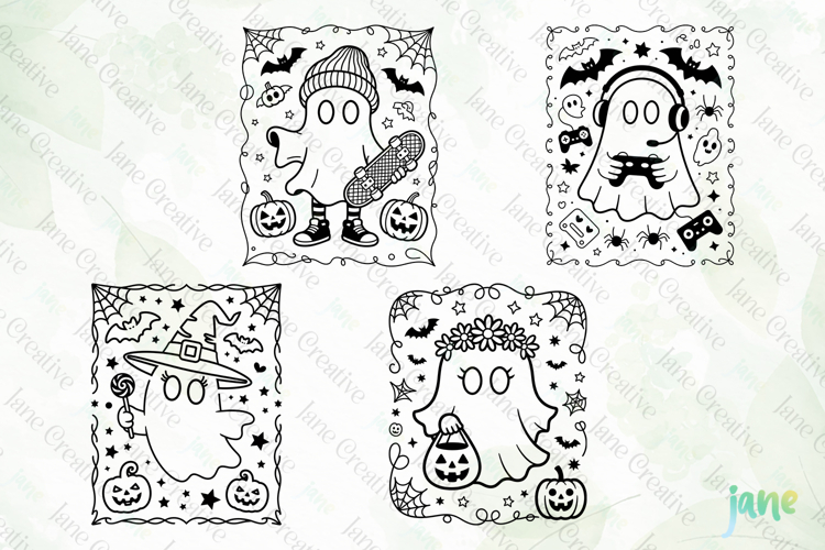 Cute Halloween Kids Boy Girl SVG PNG