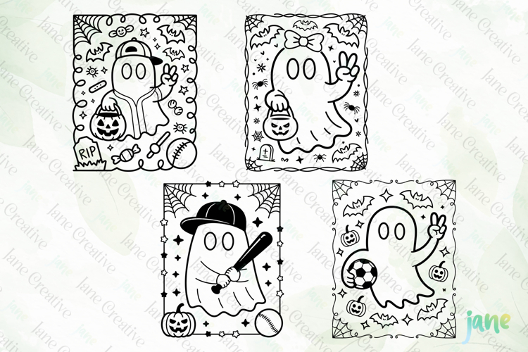Cute Halloween Kids Boy Girl SVG PNG
