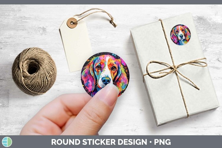 GorgeousNeon Dogs Stickers design.