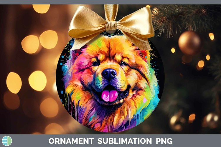 GorgeousNeon Dogs Ornament design.