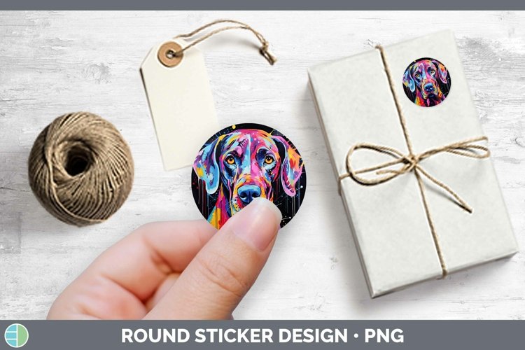 GorgeousNeon Dogs Stickers design.