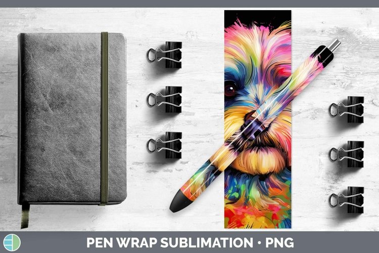 GorgeousNeon Dogs Pen Wrap design.