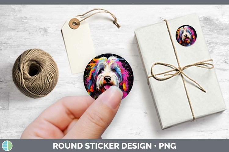 GorgeousNeon Dogs Stickers design.