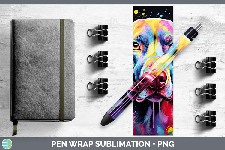 GorgeousNeon Dogs Pen Wrap design.