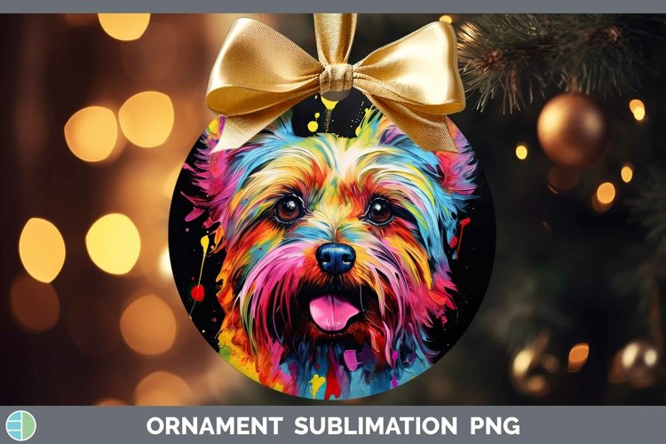GorgeousNeon Dogs Ornament design.