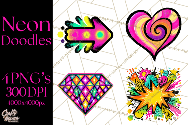 Neon Heart Png Image 14
