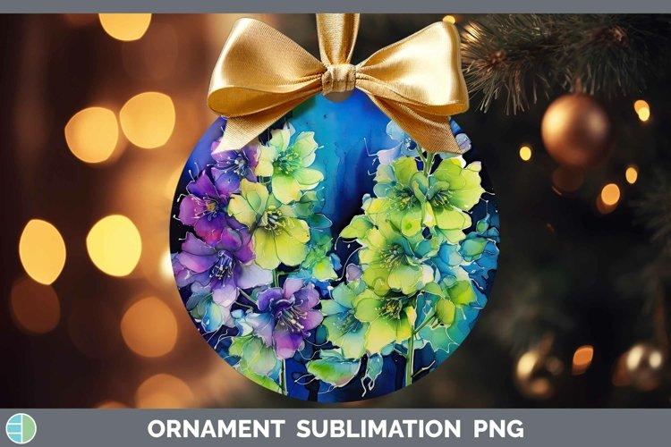 GorgeousNeon Flowers Ornament design.