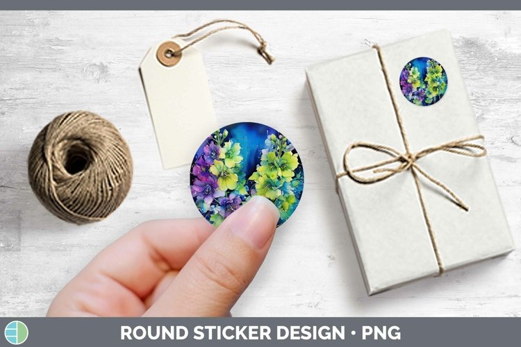 GorgeousNeon Flowers Stickers design.
