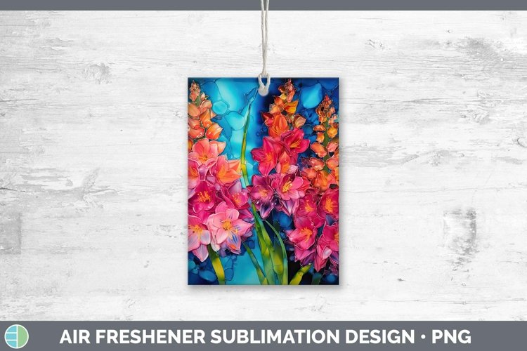 GorgeousNeon Flowers Air Freshener design.