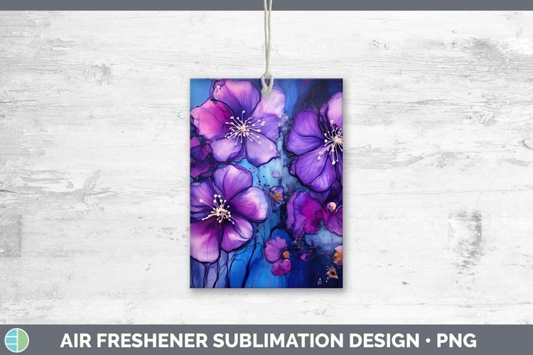 GorgeousNeon Flowers Air Freshener design.