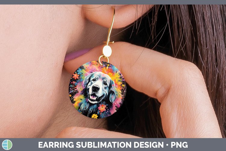 GorgeousNeon Round Earrings design.