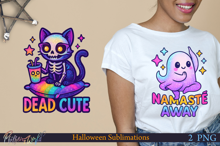 Neon Halloween Sublimation Designs | Funny Quotes