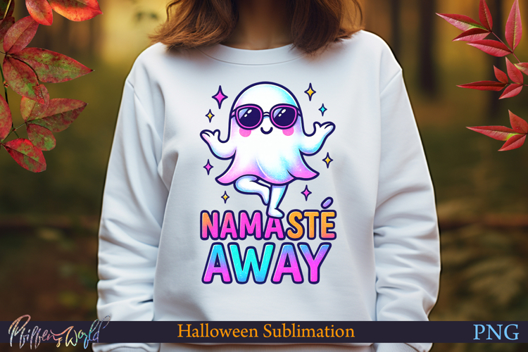 Neon Halloween Sublimation Design | namaste away
