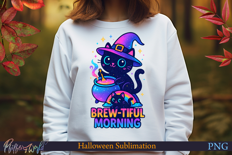 Neon Halloween Sublimation Design | brew-tiful morning