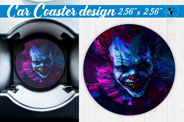 Car Coaster | Halloween sublimation example image 1