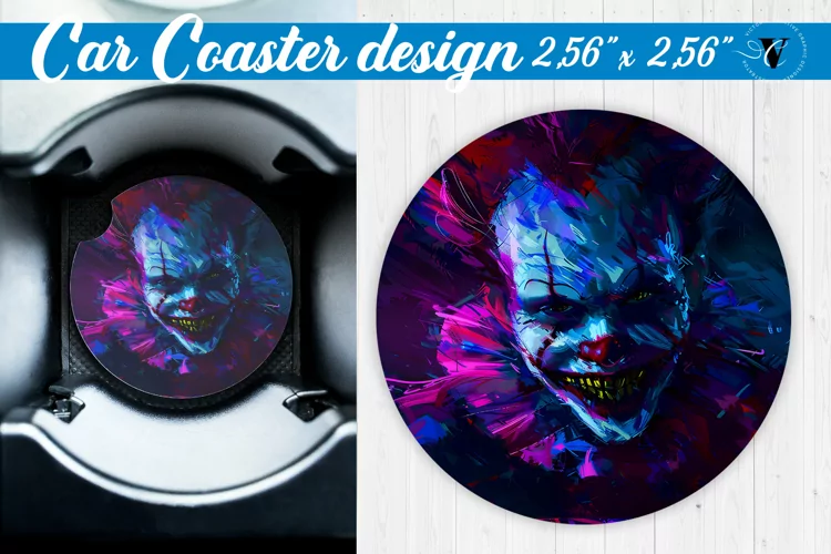 Car Coaster | Halloween sublimation