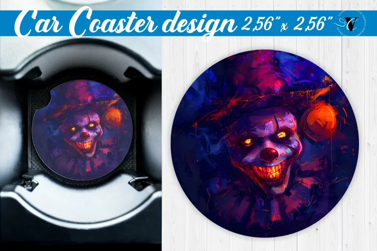 Car Coaster | Halloween sublimation