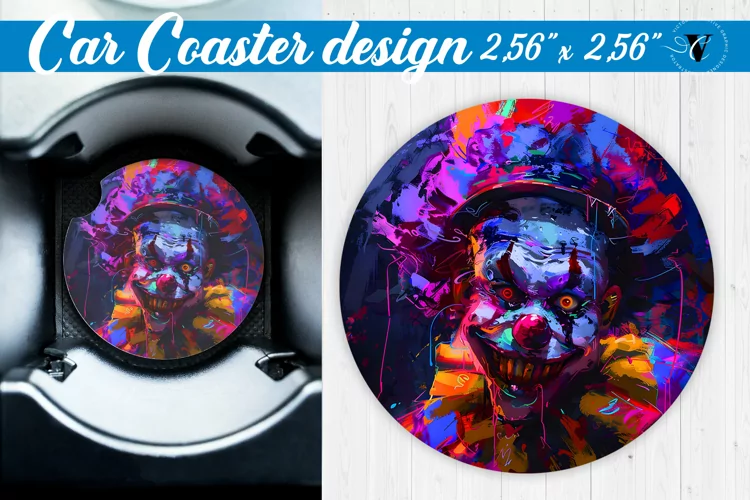 Car Coaster | Halloween sublimation