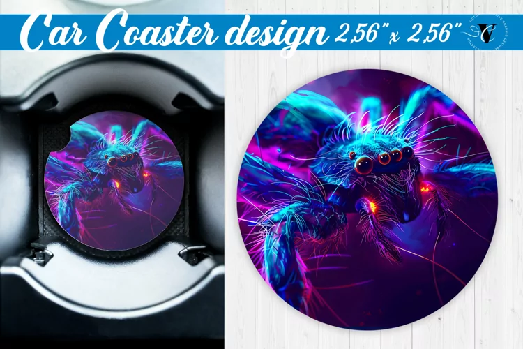 Car Coaster | Halloween sublimation