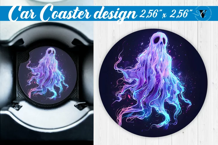 Car Coaster | Halloween sublimation