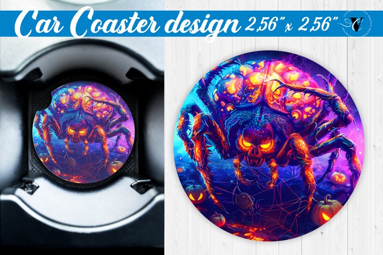 Car Coaster | Halloween sublimation