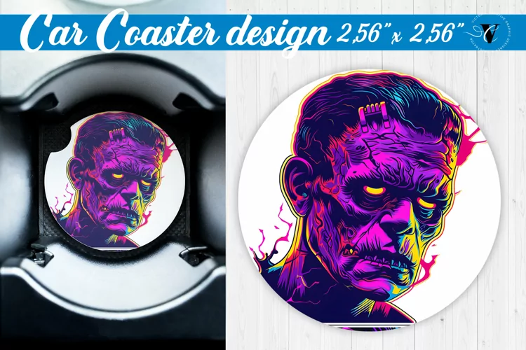 Car Coaster | Halloween sublimation