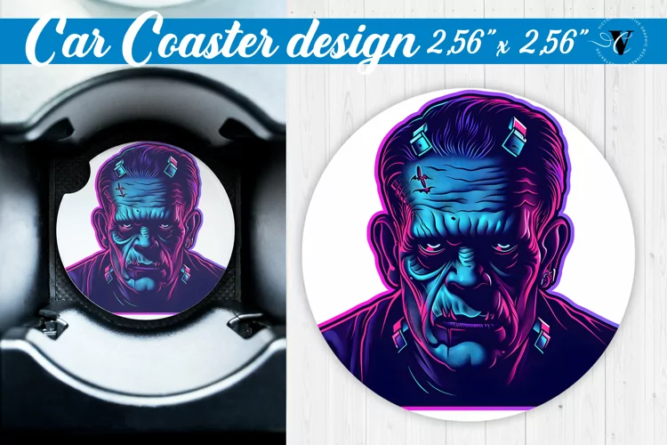 Car Coaster | Halloween sublimation