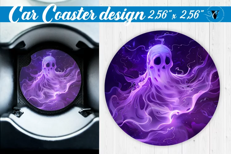 Car Coaster | Halloween sublimation