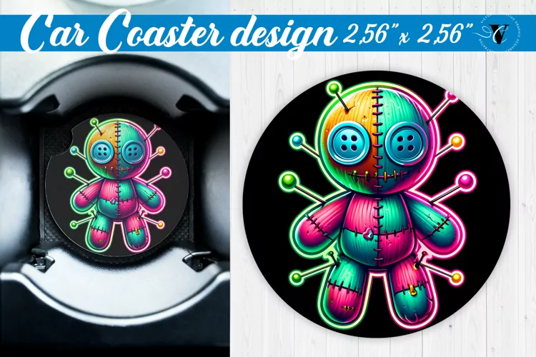 Car Coaster | Halloween sublimation
