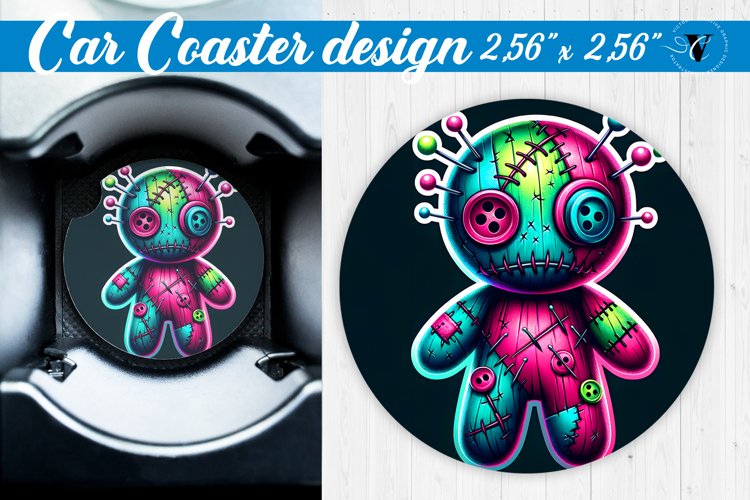 Car Coaster | Halloween sublimation example image 1