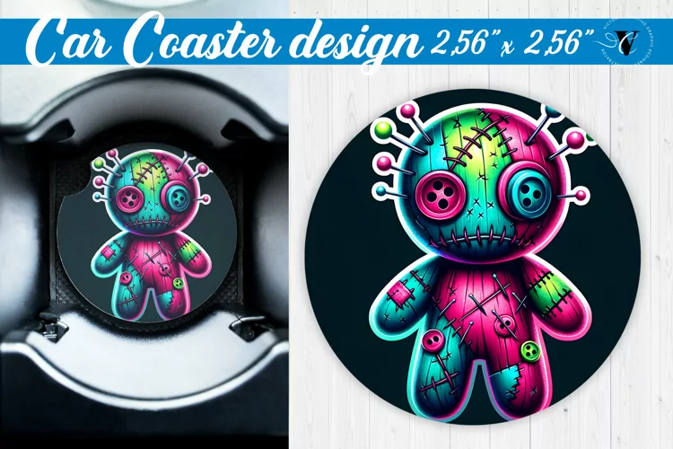 Car Coaster | Halloween sublimation