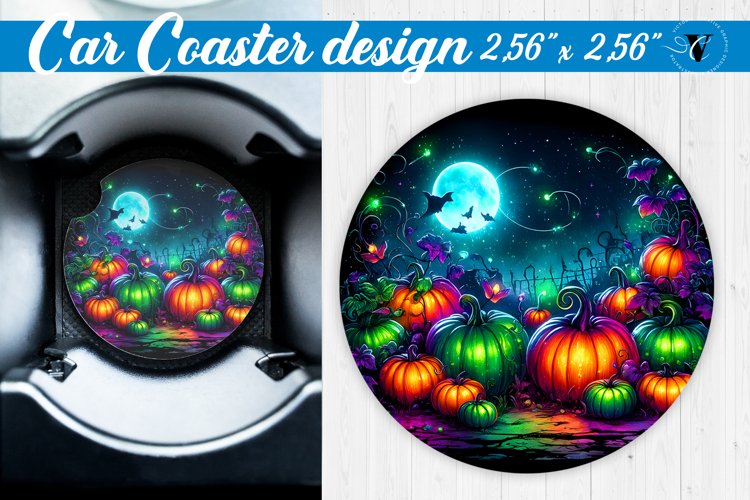 Car Coaster | Halloween sublimation example image 1