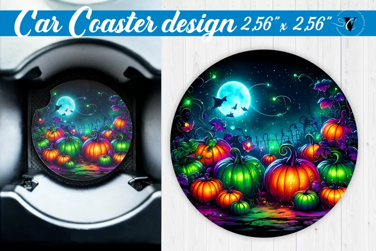 Car Coaster | Halloween sublimation