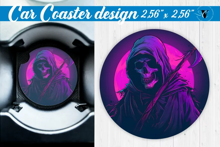 Car Coaster | Halloween sublimation