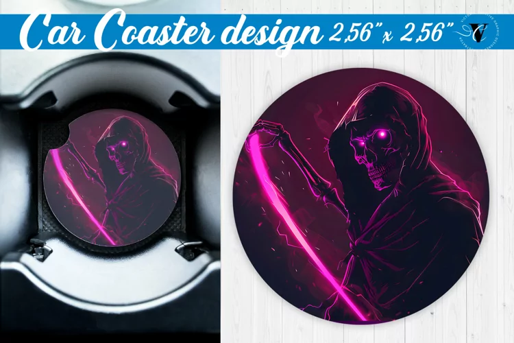 Car Coaster | Halloween sublimation
