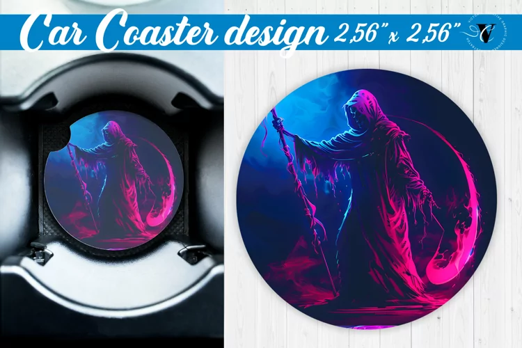 Car Coaster | Halloween sublimation
