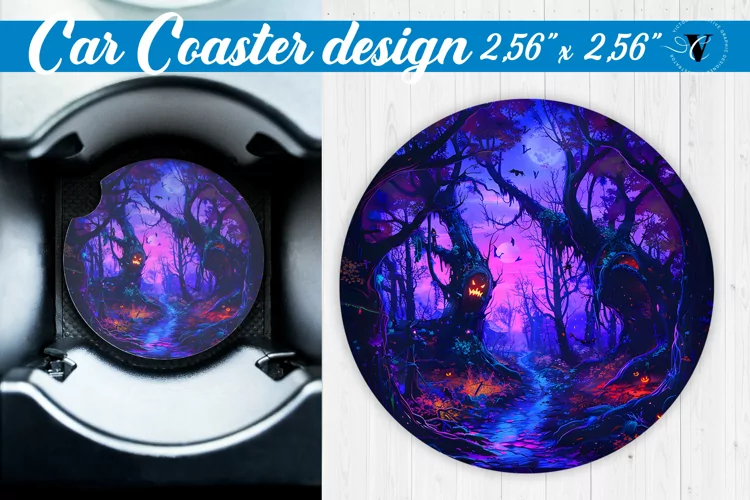Car Coaster | Halloween sublimation