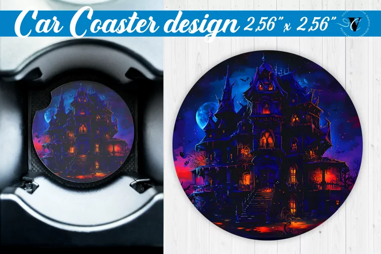 Car Coaster | Halloween sublimation