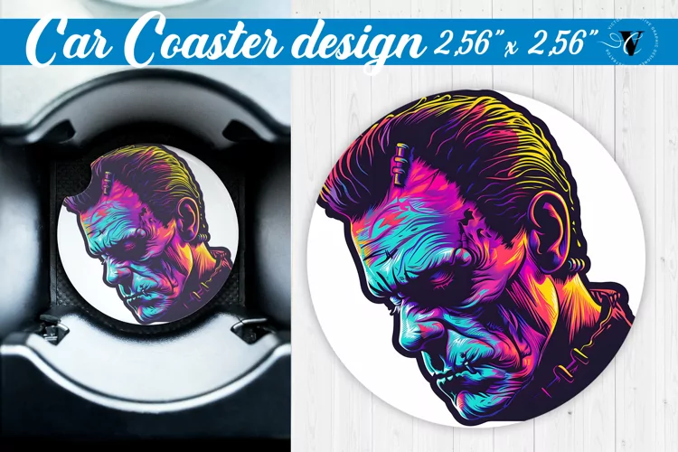 Car Coaster | Halloween sublimation